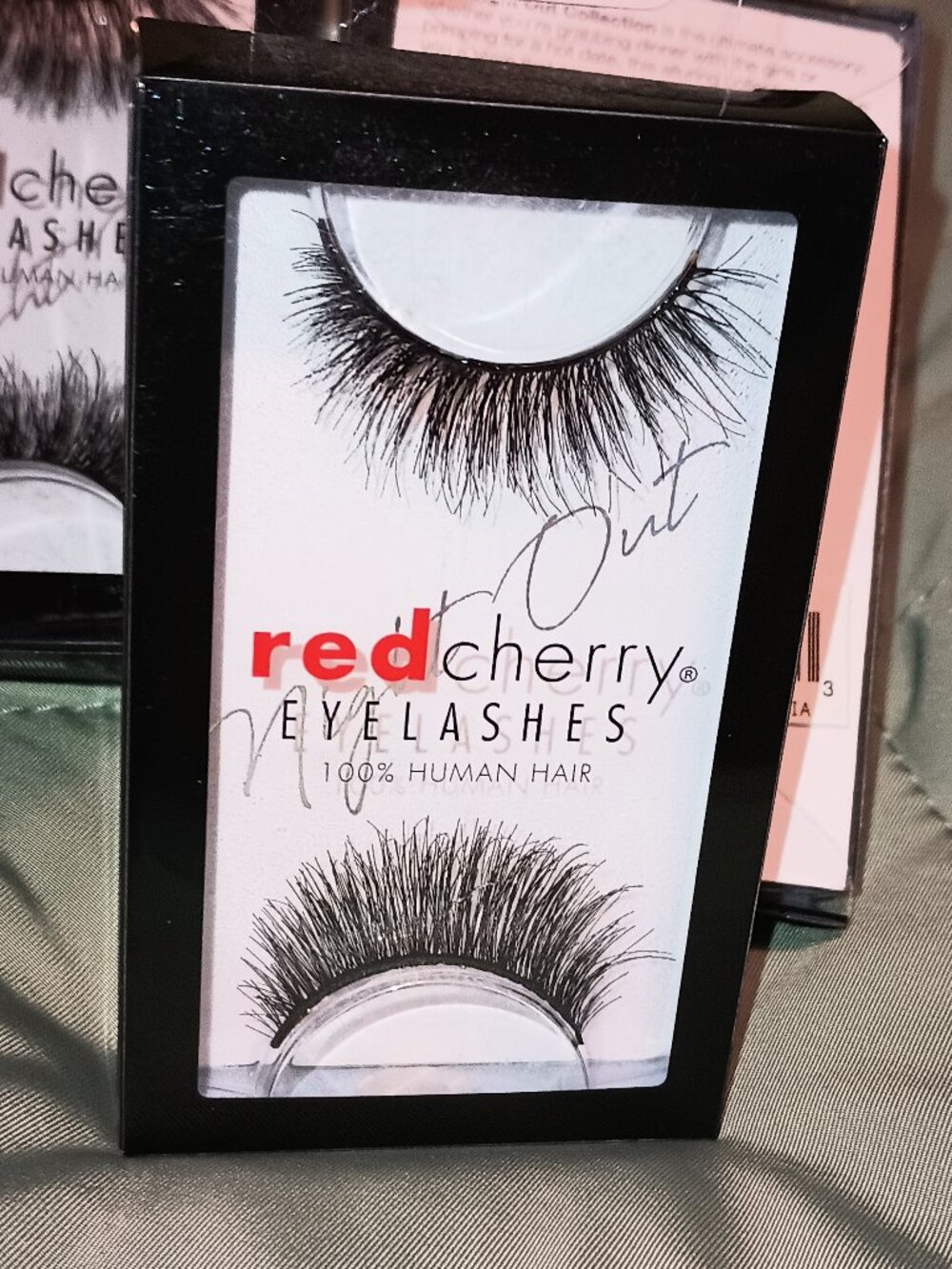 NEW 4 PK Red Cherry 100% Human Hair False Eyelash The Monroe